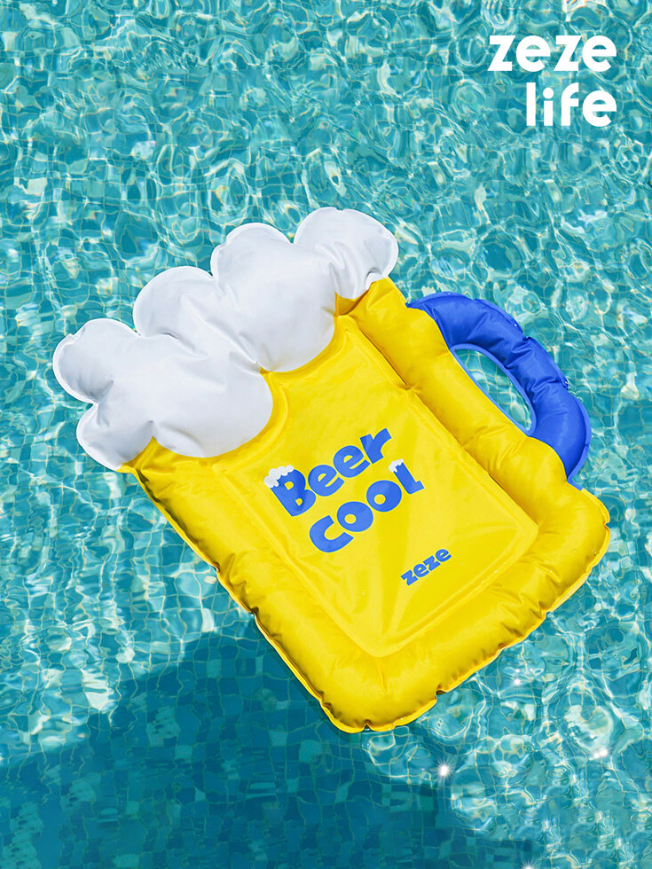 ZezeLife Beer-Shaped Pet Cooling Mat