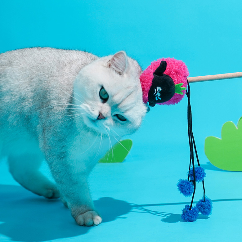 ZezeLife Black Face Sheep Cat Wand Toy, view 5