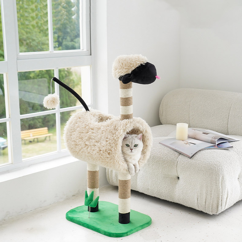 ZezeLife Black Face Sheep Cat Tree, view 4