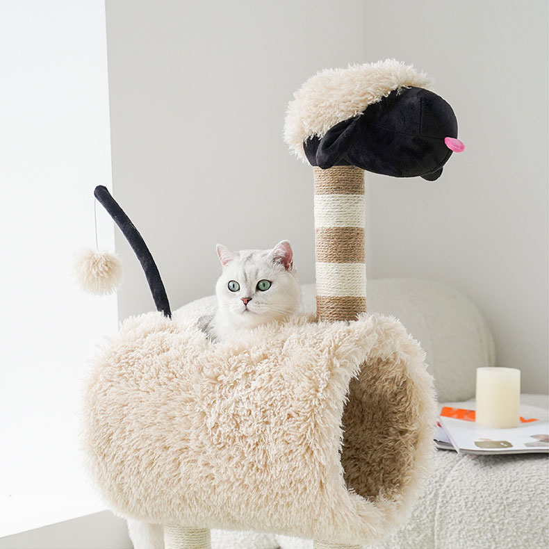 ZezeLife Black Face Sheep Cat Tree, view 6