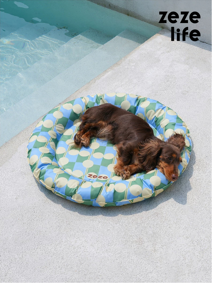 ZezeLife Blue Lotus Summer Cooling Ice Pad, view 2