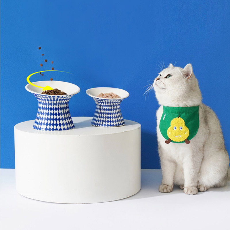 ZezeLife Blue Series Elevated Cat Bowl, view 5