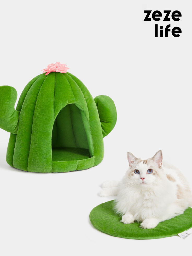 ZezeLife Cactus Mini Cat Bed, view 2
