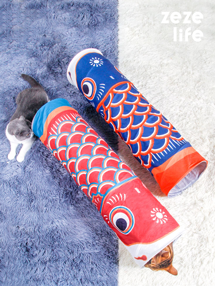 ZezeLife Carp Streamer Cat Tunnel