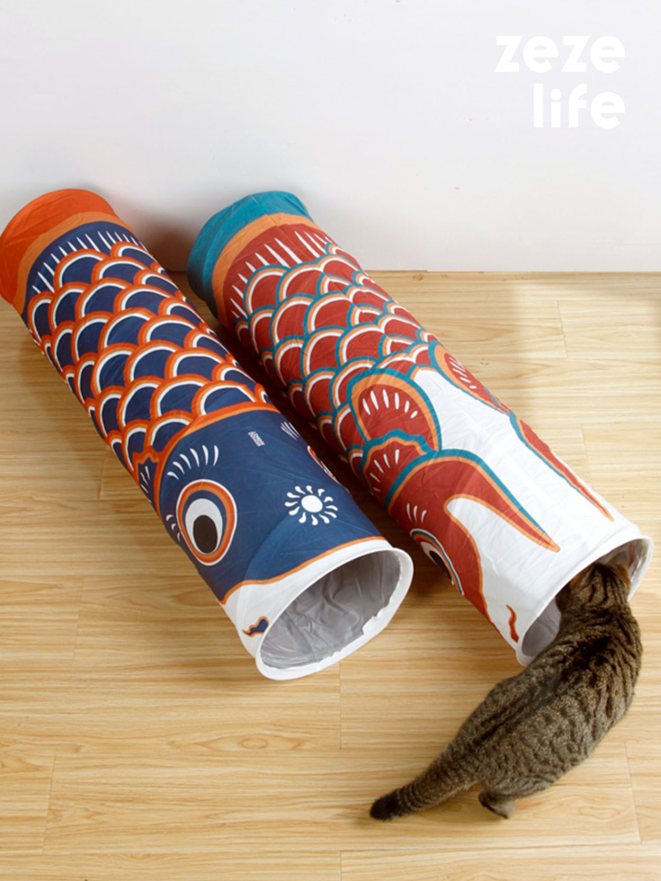 ZezeLife Carp Streamer Cat Tunnel, view 2