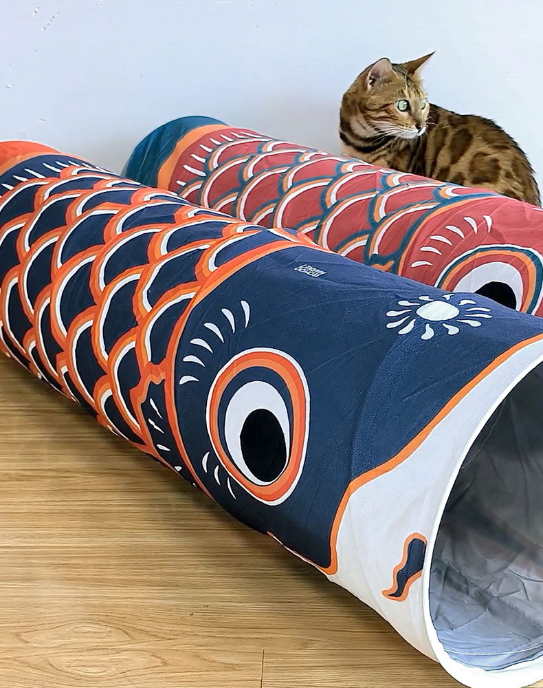 ZezeLife Carp Streamer Cat Tunnel, view 3