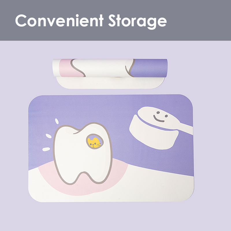 ZezeLife Cartoon Teeth Cat Food Mat, view 5