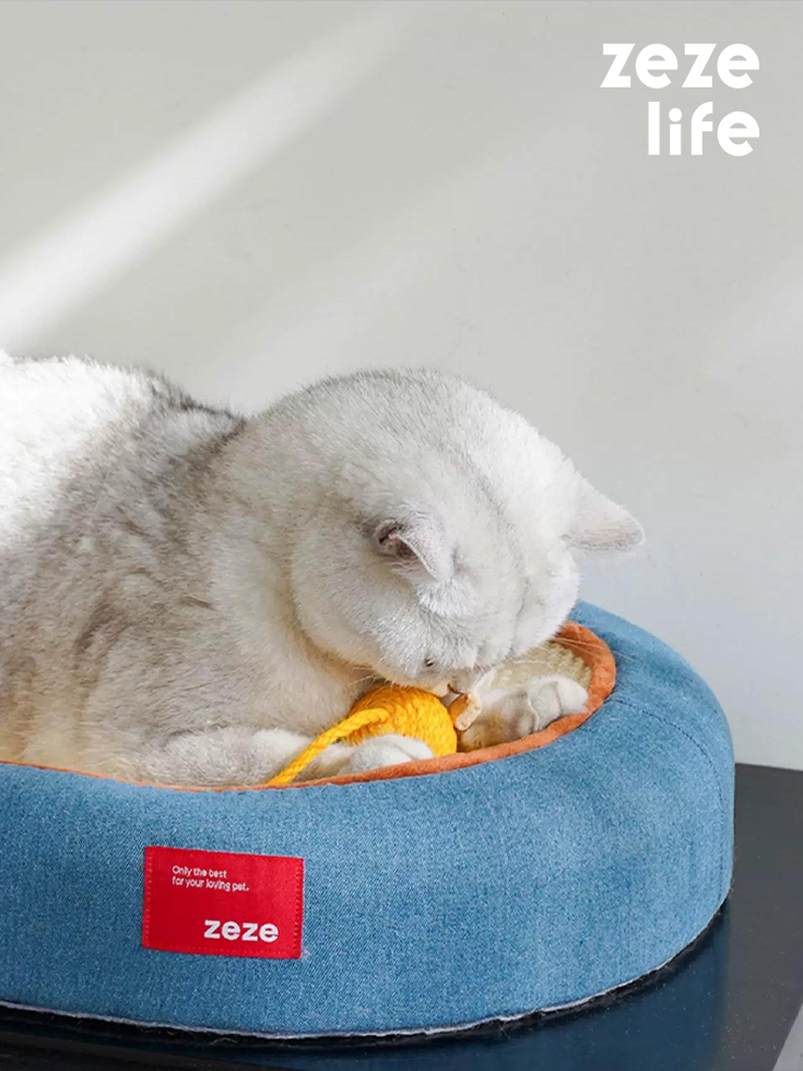 ZezeLife Cat Bed & Scratching Board Toy, view 3