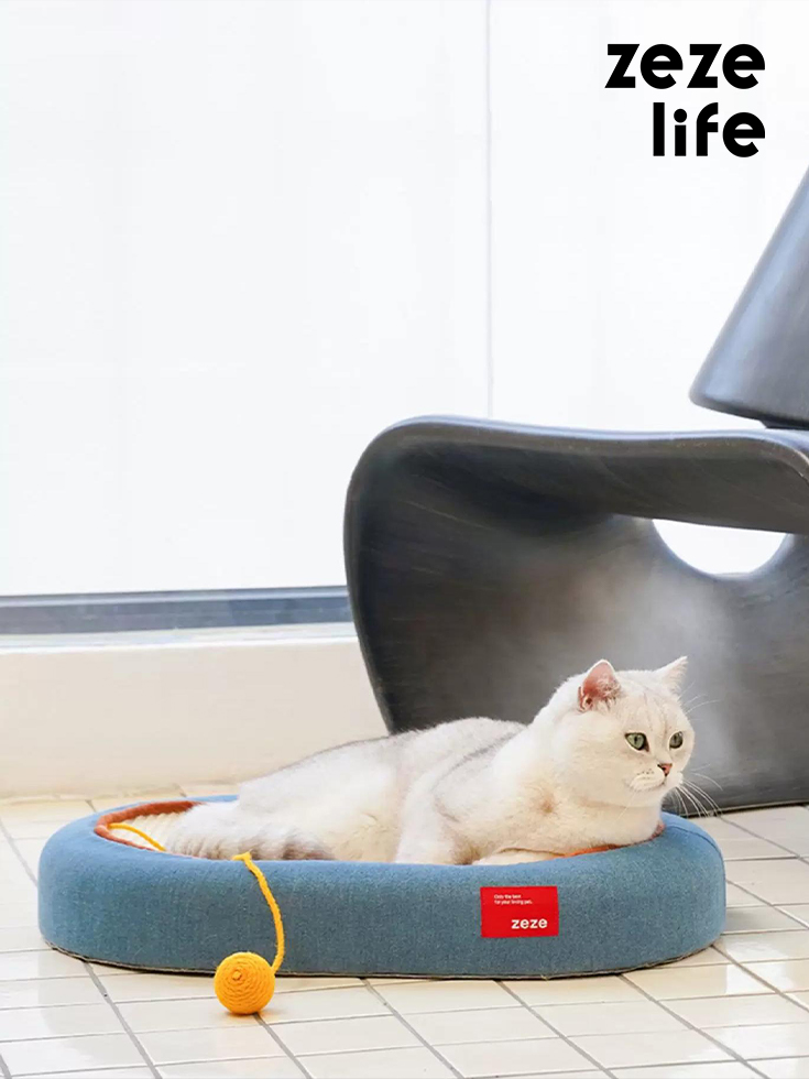 ZezeLife Cat Bed & Scratching Board Toy, view 6