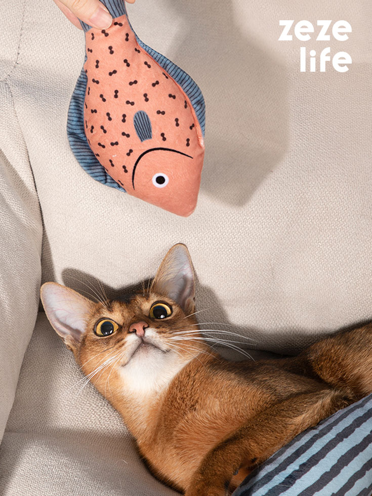 ZezeLife Cat Toy Fish Catnip Toy