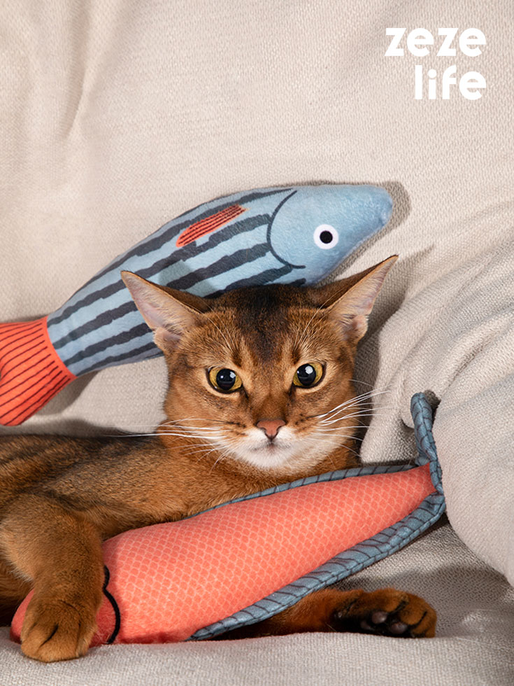 ZezeLife Cat Toy Fish Catnip Toy, view 2