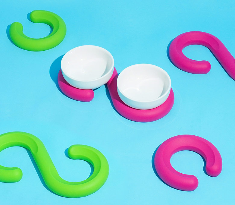 ZezeLife Ceramic Silicone Cat Bowl, view 3