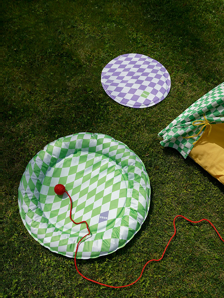 ZezeLife Checkerboard Pattern Pet Cooling Mat, view 4