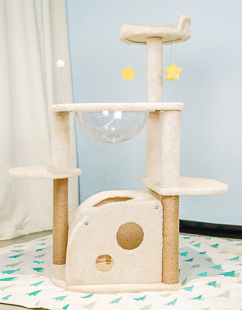 ZezeLife Cheese Hole Cat Tree, view 6