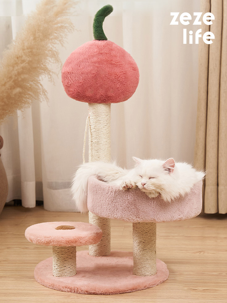 ZezeLife Cherry Small Cat Tree, view 2