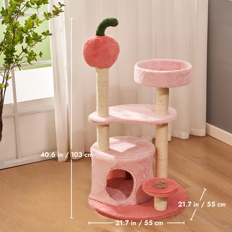 ZezeLife Cherry Small Cat Tree, view 4