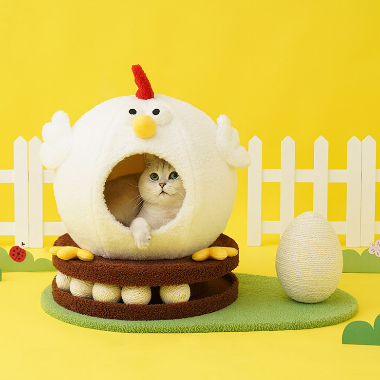 ZezeLife Chick Cluck Paradise Cat Condo, view 5