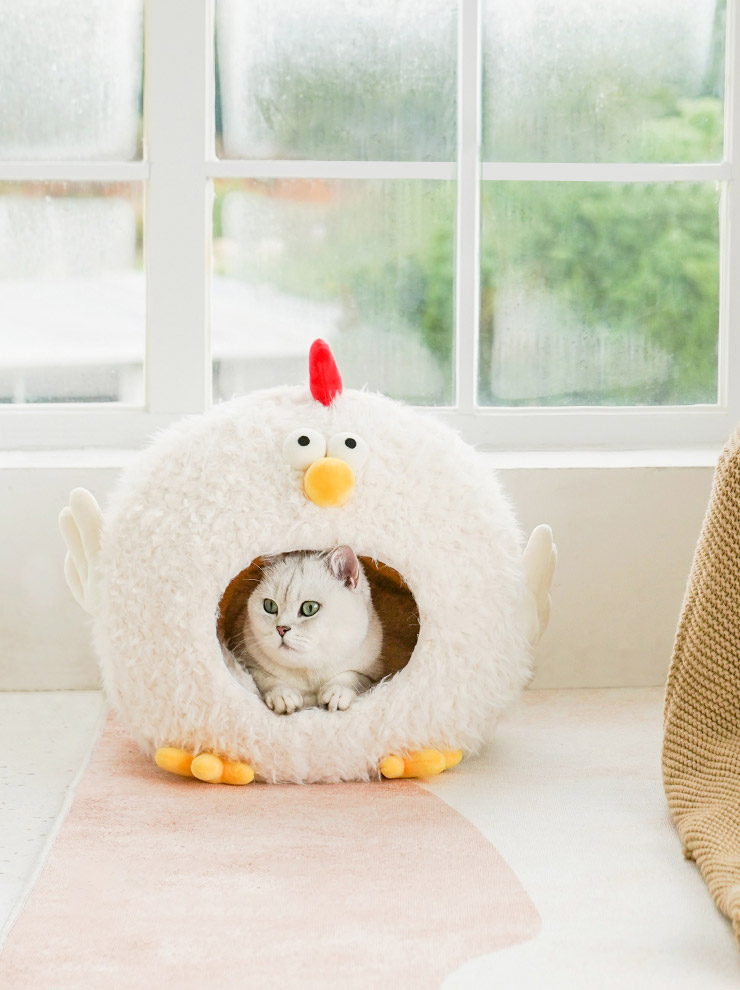 ZezeLife Chick Cluck Cave Cat Bed, view 4