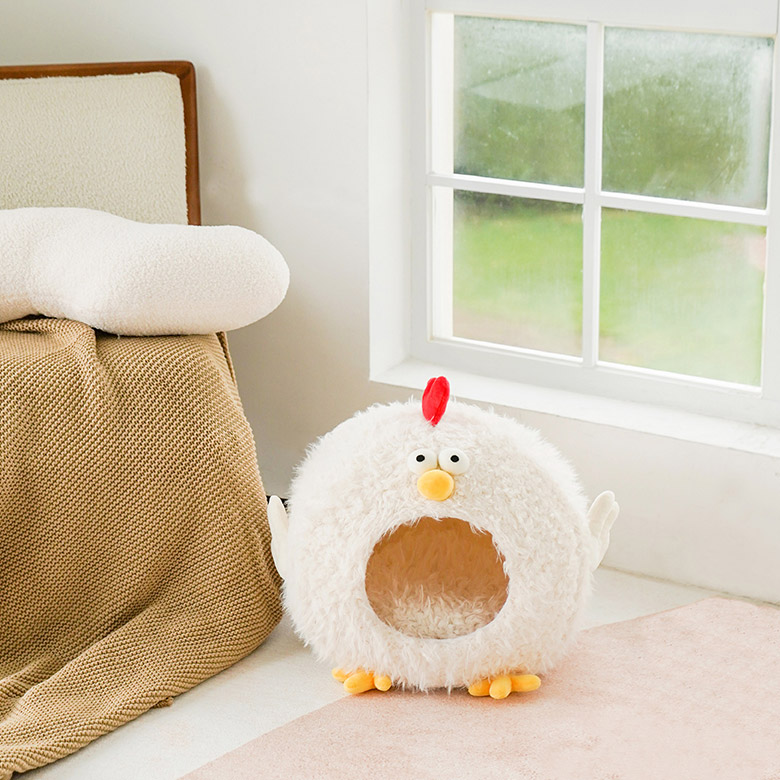 ZezeLife Chick Cluck Cave Cat Bed, view 5