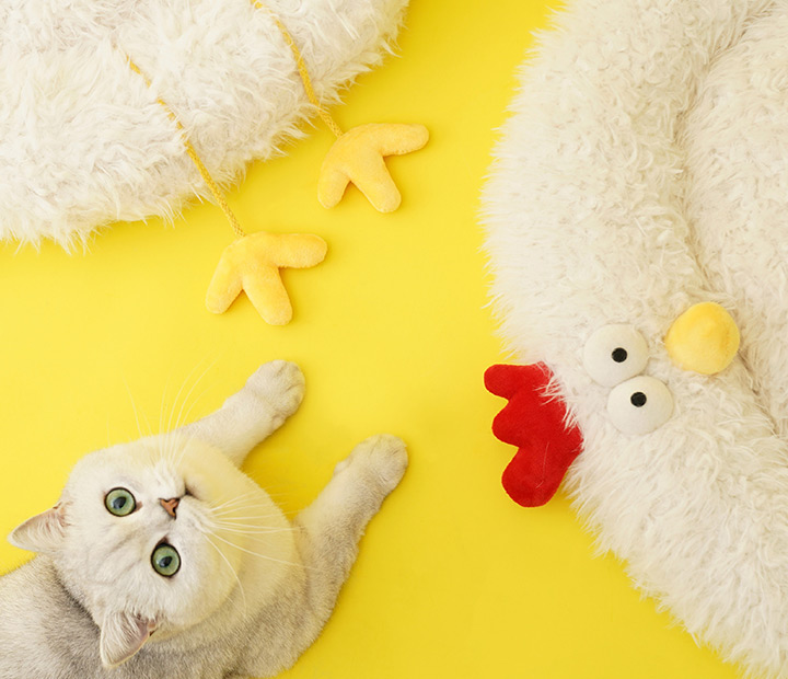 ZezeLife Chick Cluck Cat Bed Mat, view 6