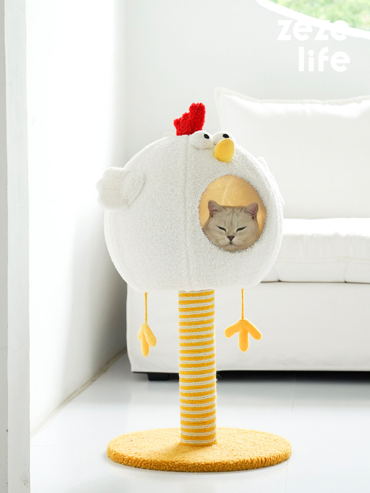 ZezeLife Chick Cluck Cat Condo