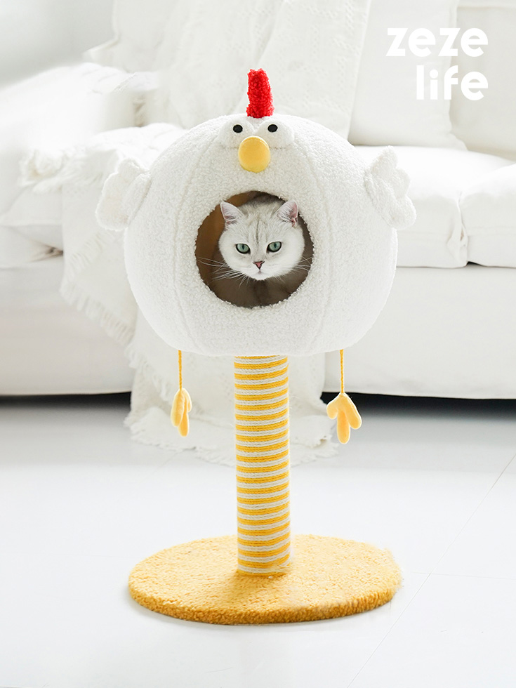 ZezeLife Chick Cluck Cat Condo, view 2