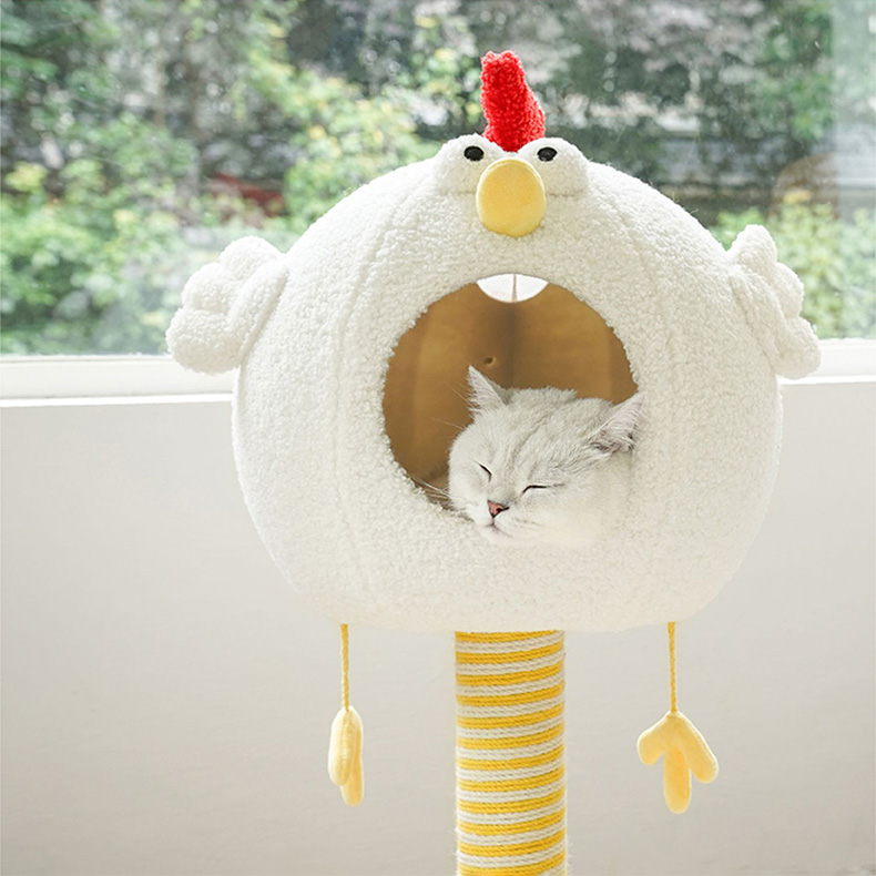 ZezeLife Chick Cluck Cat Condo, view 5
