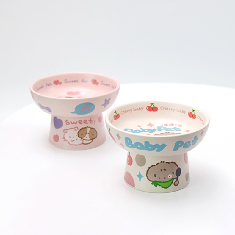 ZezeLife Childlike Ceramic Cat Bowl, view 3