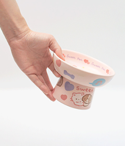 ZezeLife Childlike Ceramic Cat Bowl, view 5