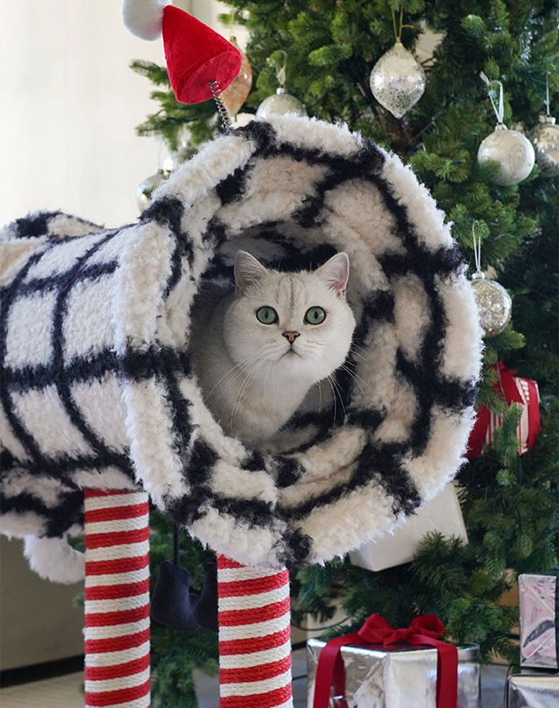 ZezeLife Christmas Candy Cat Tree, view 6