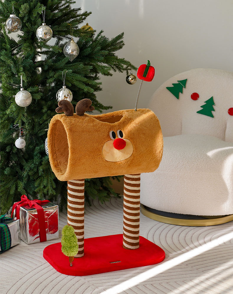 ZezeLife Christmas Deer Cat Tree, view 3