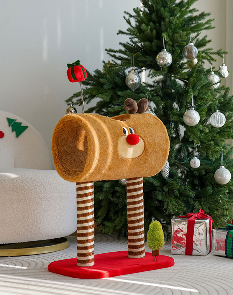 ZezeLife Christmas Deer Cat Tree, view 4
