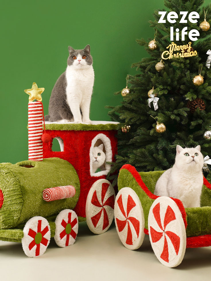 ZezeLife Forest Train Cat Condo – Train Head Only