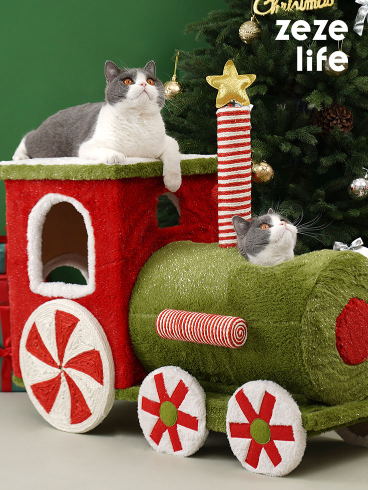 ZezeLife Forest Train Cat Condo – Train Head Only, view 2