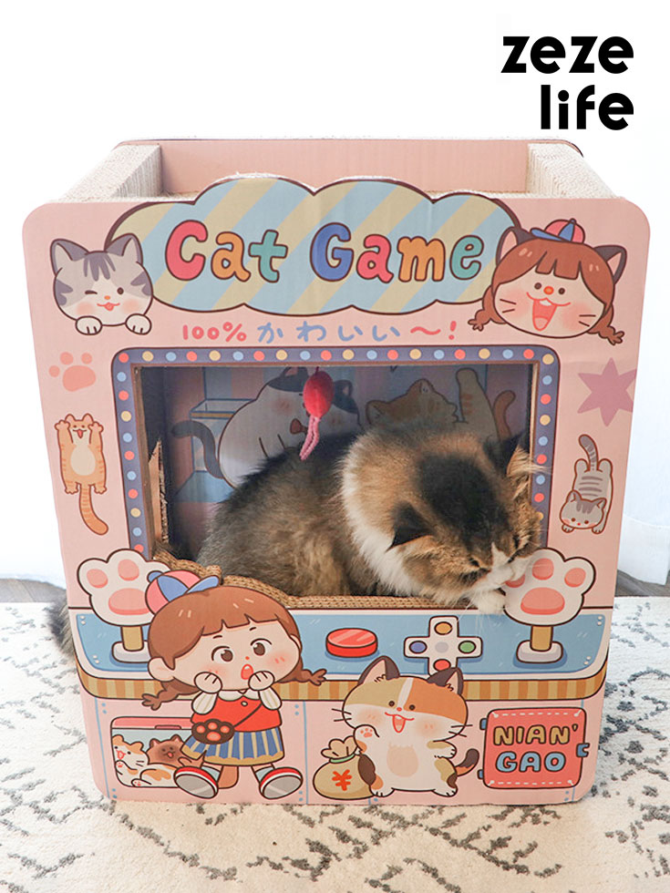 ZezeLife Claw Machine Cardboard Cat Scratcher, view 2