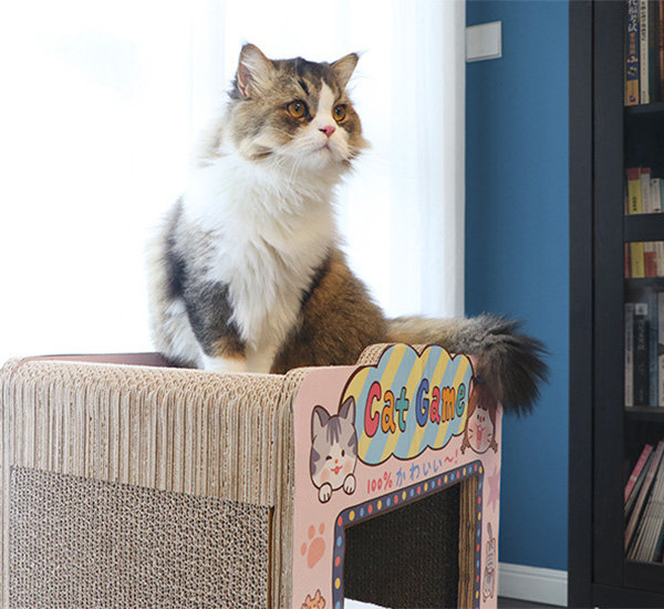 ZezeLife Claw Machine Cardboard Cat Scratcher, view 4