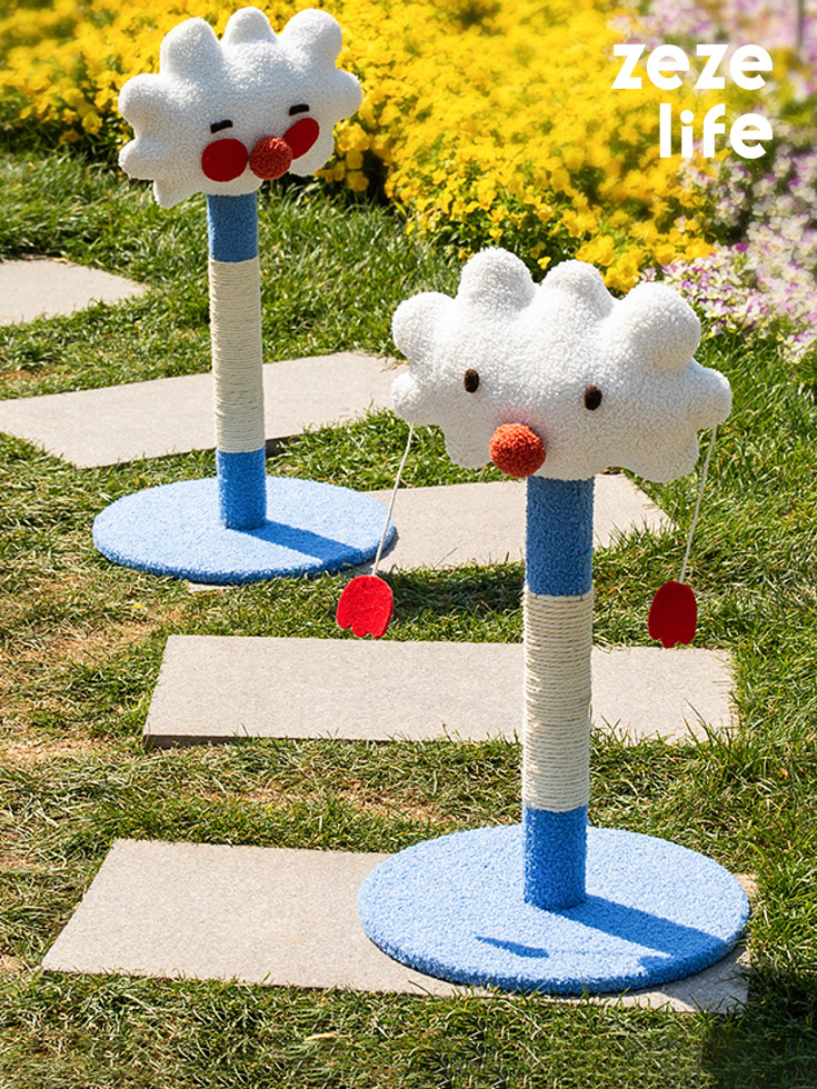 ZezeLife Cute Cloud Cat Scratching Posts