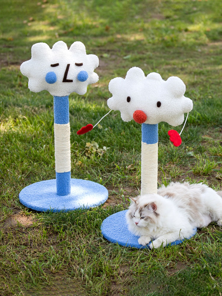 ZezeLife Cute Cloud Cat Scratching Posts, view 3