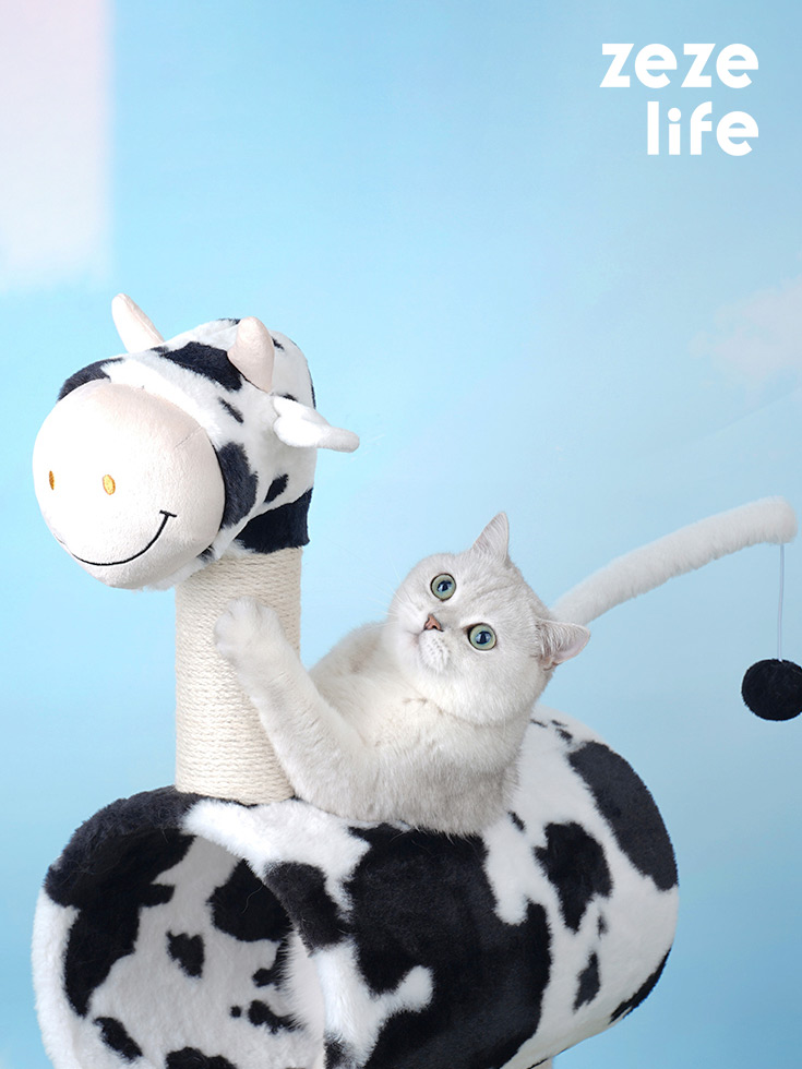 ZezeLife Cow Cat Tree, view 2