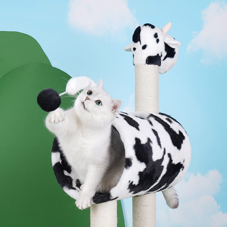 ZezeLife Cow Cat Tree, view 4