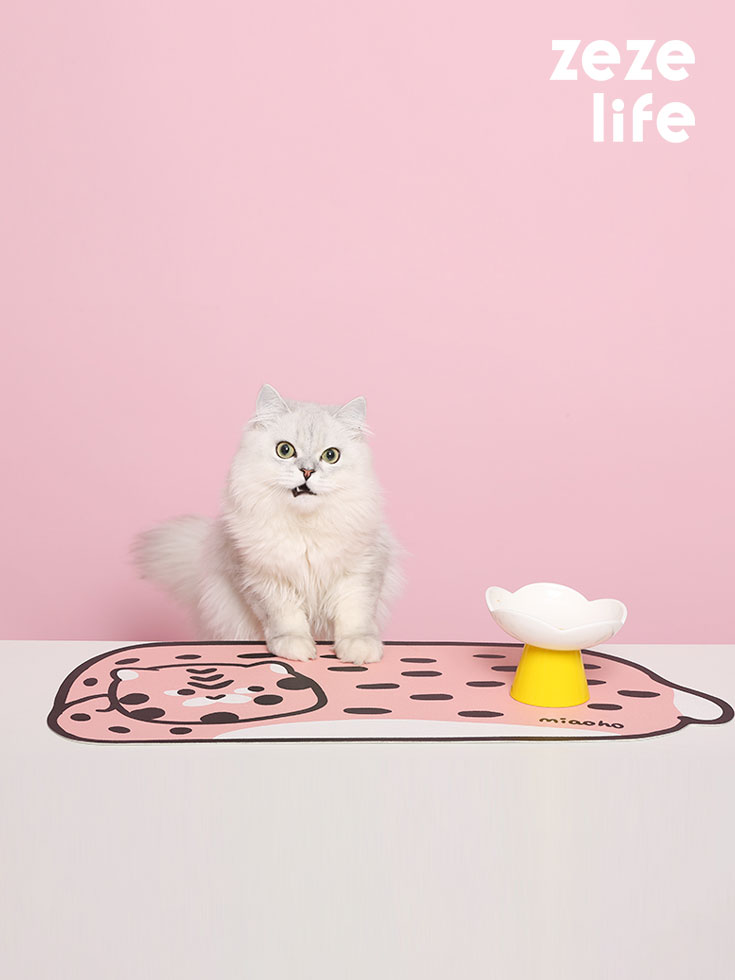 ZezeLife Creative Tiger Cat Food Mat, view 2