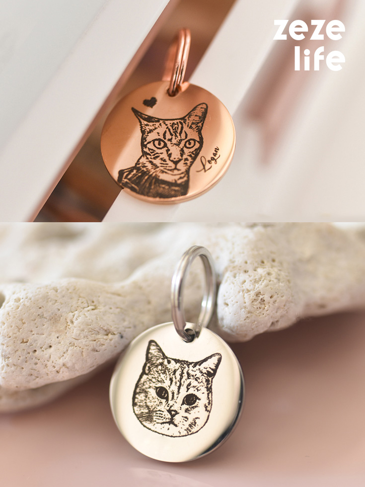 ZezeLife Custom Pet Nameplate, view 2