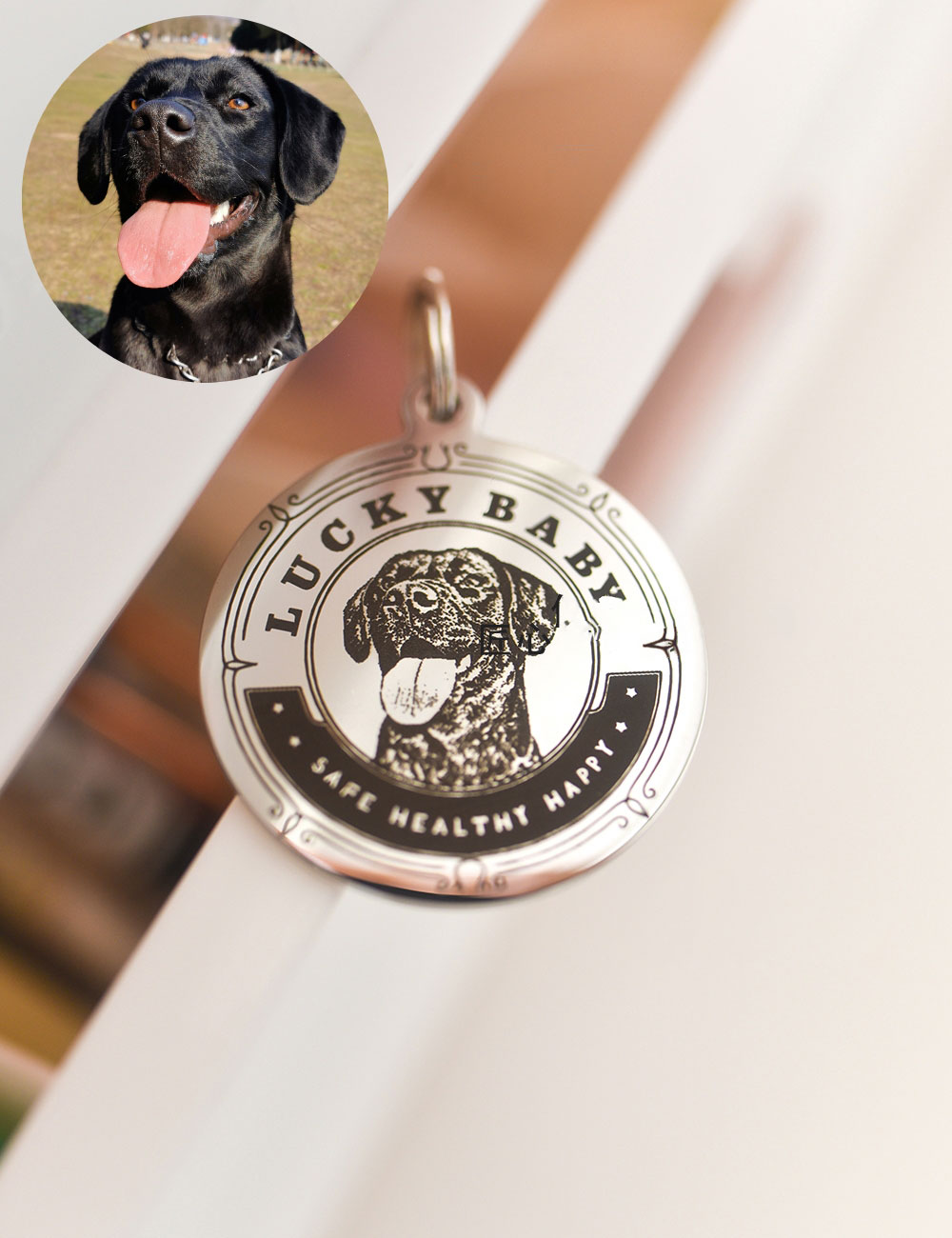 ZezeLife Custom Pet Nameplate, view 6