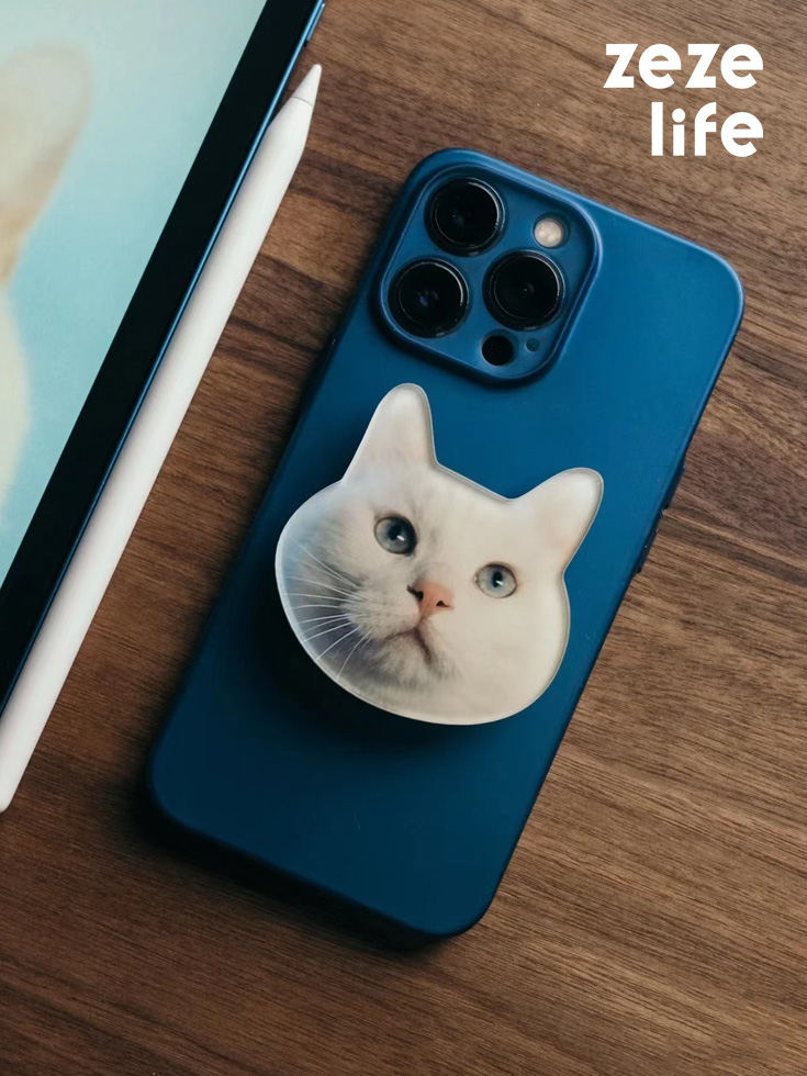 ZezeLife Custom Pet Portrait Phone Holder, view 2