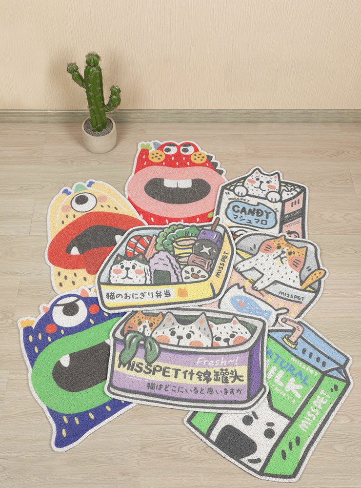 ZezeLife Cute Cat Litter Mats, view 4