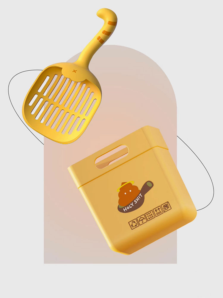 ZezeLife Cute Cat Tail Cat Litter Scoop, view 6