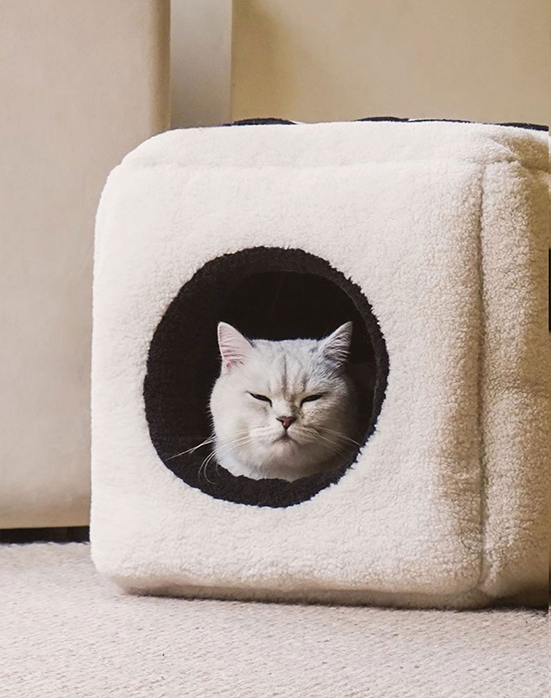 ZezeLife Dice Cat Cave Bed, view 6