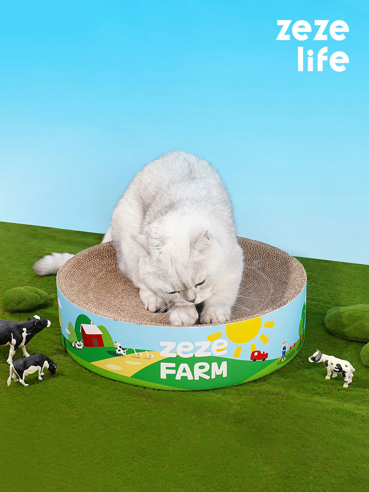 ZezeLife Double-Sided Cat Scratch Bowl, view 2
