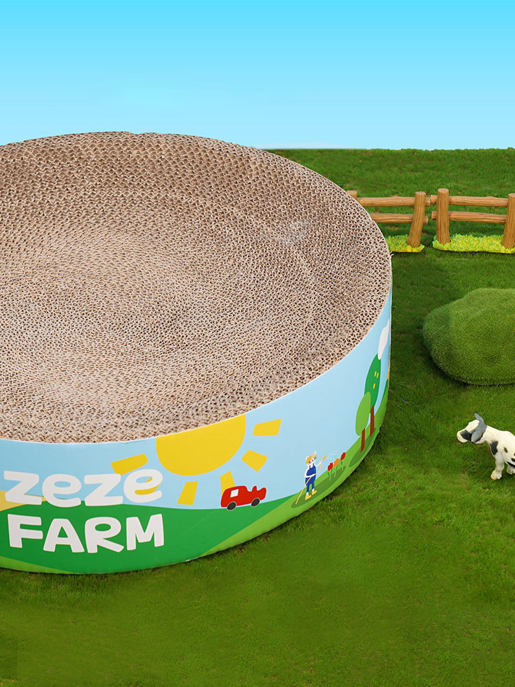 ZezeLife Double-Sided Cat Scratch Bowl, view 4