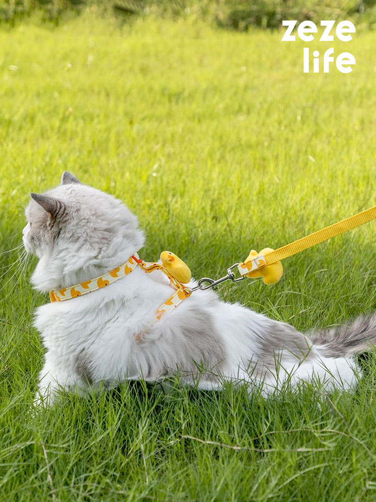 ZezeLife Duck Cat Harness and Leash, view 2